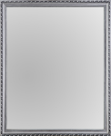 Nástenné zrkadlo Lisa 45x55 cm, strieborné, ornamenty