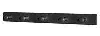 Nástenný vešiak Figaro 60 cm, čierny