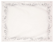 Obrus Vianočné gule 130x160 cm, biely