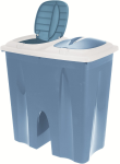 Odpadkový kôš Duo 2x25 L, modrý