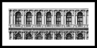 Rámovaný obraz Ca'rezzonico Palazzo 80x40 cm, čiernobiely