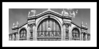 Rámovaný obraz Gare du Nord 80x40 cm, čiernobiely