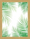 Rámovaný obraz Tropické palmové listy, 18x24 cm
