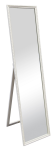 Stojace zrkadlo Lisa 34x160 cm, biele, ornamenty
