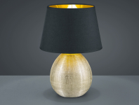 Stolová lampa Luxor 35 cm, čierno-zlatá