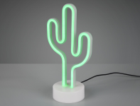 Stolová LED lampa Kaktus, biela