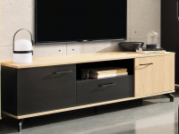 TV skinka Madison, dub/čierna
