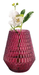 Váza Chalet de Noel, vínová, výška 26 cm