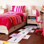 Adhezívny vinylový detský koberec Ambiance Hopscotch