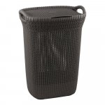 Béžový kôš na bielizeň Curver Knit Hamper, 57 l