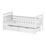 Biela detská posteľ s úložným priestorom 70x160 cm Terry - Lano Meble