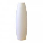Biela keramická váza Rulina Roll, výška 23 cm