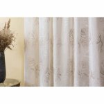 Biela/modrá záclona 140x260 cm Cybele – Mendola Fabrics