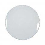 Biely kameninový dezertný tanier Costa Nova Pearl, ⌀ 23 cm