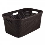 Biely kôš na bielizeň Curver Style Basket, 45 l