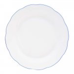Biely porcelánový plytký tanier Orion Blue Line, ⌀ 26,5 cm