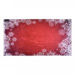 Červeno-biely koberec Vitaus Snowflakes, 120 × 160 cm