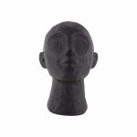 Čierna dekoratívna soška PT LIVING Face Art Laná, 28 cm