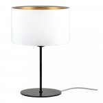 Čierna stolová lampa s detailom v striebornej farbe Bulb Attack Tres S, ⌀ 25 cm