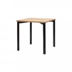 Čierny jedálenský stôl Ragaba TRIVENTI, 80 × 80 cm
