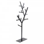 Čierny kovový vešiak Kare Design Tree, výška 201 cm