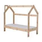Detská drevená domčeková posteľ Pinio House, 160 × 70 cm