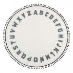 Detský koberec Flair Rugs Alphabet, ø 120 cm