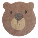 Detský koberec Flair Rugs Bear Face, ø 70 cm