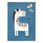 Detský koberec Hanse Home Adventures Zebra Funny, 120 x 170 cm