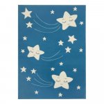 Detský modrý koberec Hanse Home Adventures Stardust, 120 x 170 cm