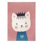 Detský sivý koberec Hanse Home Adventures Kitty Bonny, 160 x 220 cm