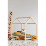 Domčeková detská posteľ z borovicového dreva 80x200 cm Mila M - Adeko