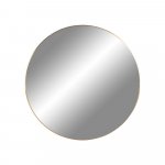 Guľaté nástenné zrkadlo s čiernym rámom House Nordic Jersey, ø 40 cm
