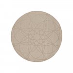 Hnedý vonkajší koberec Floorita Tondo, ⌀ 194 cm