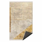 Koberec behúň v béžovo-zlatej farbe 80x200 cm - Mila Home
