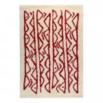 Krémovo-červený koberec Le Bonom Morra, 140 x 200 cm