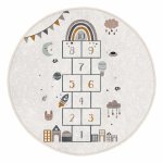Krémovobiely detský koberec ø 120 cm Comfort – Mila Home