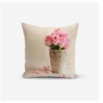 Obliečka na vankúš s prímesou bavlny Minimalist Cushion Covers Pink Rose, 45 x 45 cm