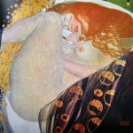 Obraz - reprodukcia 70x70 cm Danae, Gustav Klimt – Fedkolor