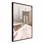 Plagát v ráme Artgeist Winter in New York, 40 x 60 cm