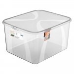 Plastový úložný box s vekom 10 l Lona - Rotho