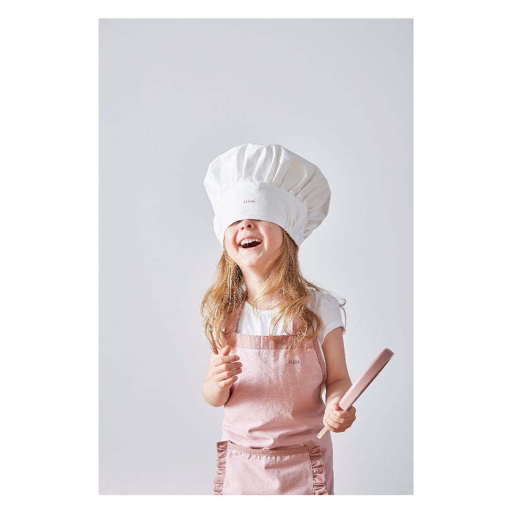 Ružová detská zástera s chňapkou a čapicou Flexa Play Chef´s Costume