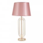 Ružová stolová lampa Mauro Ferretti Krista, výška 64 cm