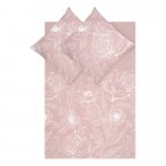 Ružové obliečky z bavlneného perkálu 200x200 cm Keno - Westwing Collection
