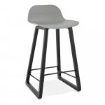 Sivá barová stolička Kokoon Miky, výška sedu 69 cm