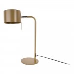 Sivá stolová lampa Leitmotiv Shell, výška 45 cm
