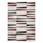 Sivo-červený koberec Webtappeti Manhattan Tribeca, 160 x 230 cm