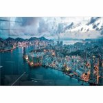 Sklenený obraz 100x70 cm Hongkong - Wallity
