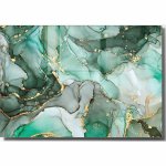 Sklenený obraz 100x70 cm Turquoise - Wallity