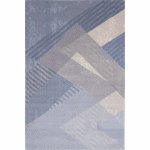 Svetlomodrý vlnený koberec 133x180 cm Mesh – Agnella